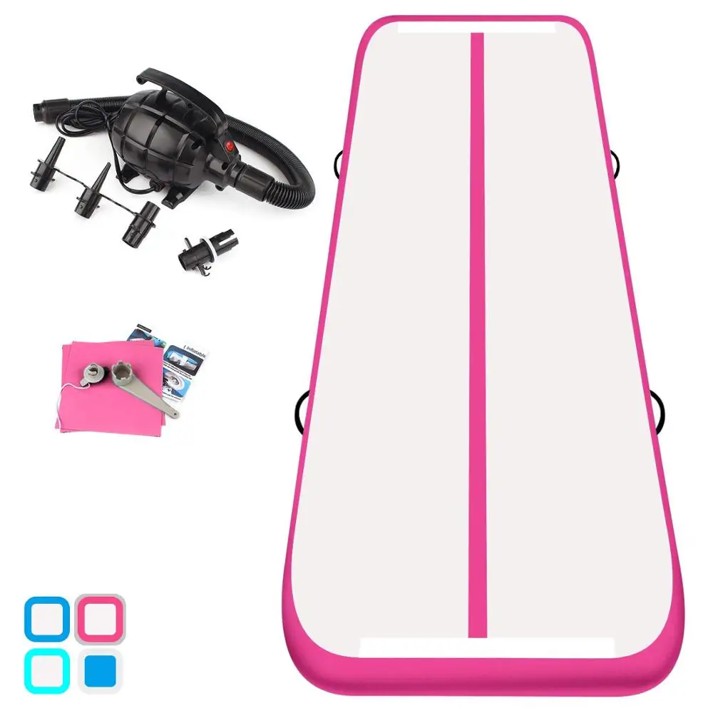 

12m x 2m Air Track Tumbling Mat for Gymnastics Inflatable Airtrack Floor Mats with Free Electric Air Pump Professional Training