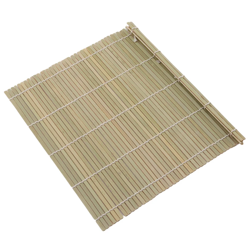 

24.8*24 Green Bamboo Roller Blinds Sushi Curtain Seafood Tools Bamboo Sushi Kit Carbonized Rolling Mats For Mold-Resistant Hot