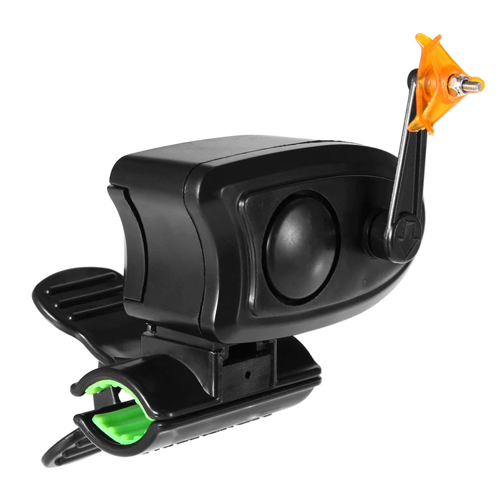 ABS Fishing Rod Bell Fish Bite Sound Alarm Bell with Clip LED Light Fishing Rod Alarm Bell