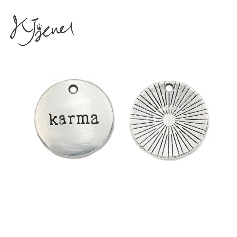 Подвески JAKONGO Karma античные посеребренные для изготовления ювелирных изделий
