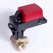 Контроль pid Электрический шаровой клапан позволяет регулируемой пропорции потока 3 пути 0-10 В/4-20мА смешивающий поток модулирующий привод клапан