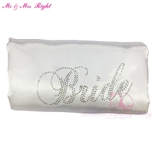 Модные индивидуальные халаты для невесты, однотонные пижамы для подружек невесты, сексуальный шелковый банный халат, мягкая Пижама-кимоно, свадебная одежда