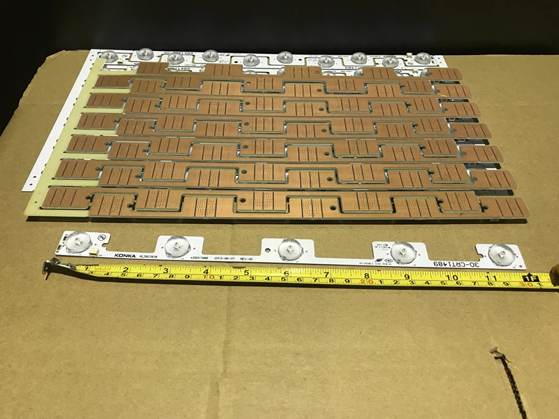 

original and new LED backlight lamp strip for 39Inch TV KL39GT618 35017988/35017990 5 LEDs 6V 307mm