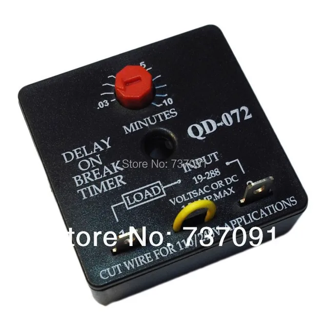 200pcs lot qd 072 delay on break timer adjustable from 0 03 10