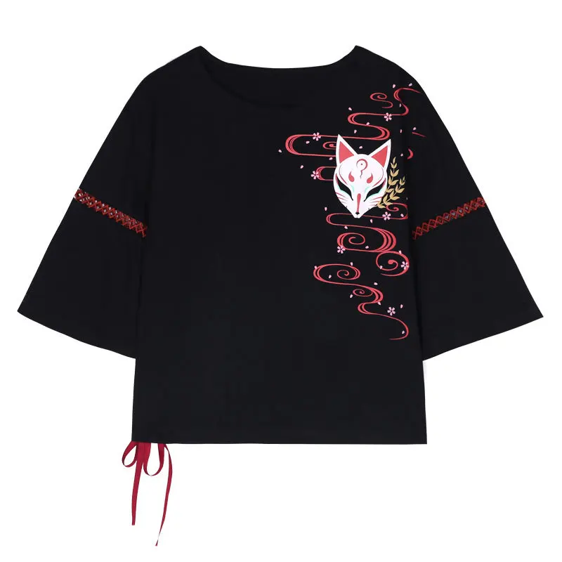 Neploe, летняя женская футболка с мультяшным принтом, Японские футболки для косплея, Harajuku, Свободные повседневные женские футболки с графикой, уличная одежда, топы