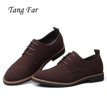 

Man Leather Casual Shoes Suede Oxfords 4 Colors Big Size 48-39 Handmade Men Sneaker Moccasins Male Driving Loafers