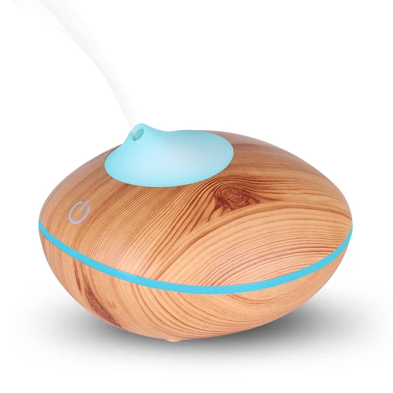 

Touch Sense Smart Aromatherapy Diffuser For Essential Oils 200ml Ultrasonic Aroma Humidifier Diffuser Wood Grain