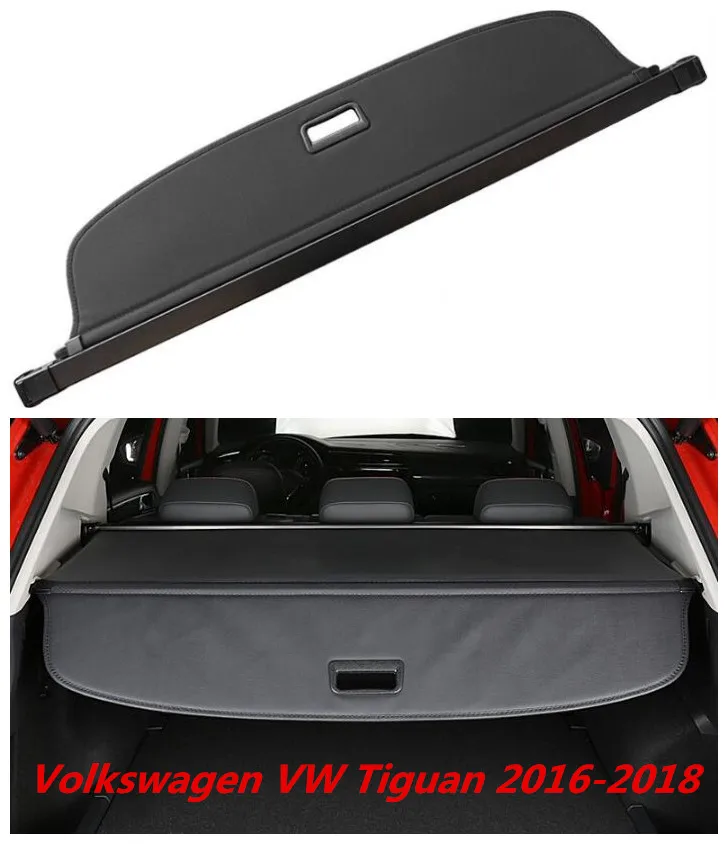 JIOYNG Car Rear Trunk Security Shield Cargo Cover For Volkswagen VW Tiguan 2016.2017.2018 High