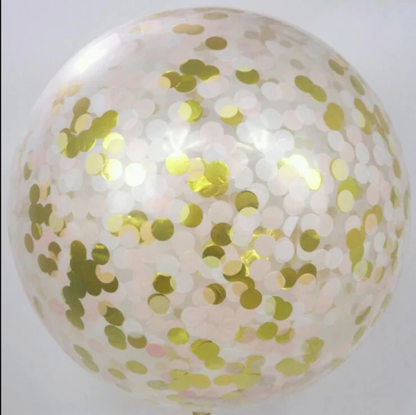 3 x Confetti Balloon GIANT Mint Silver White 90cm 36inch Jumbo clear qualatex-3