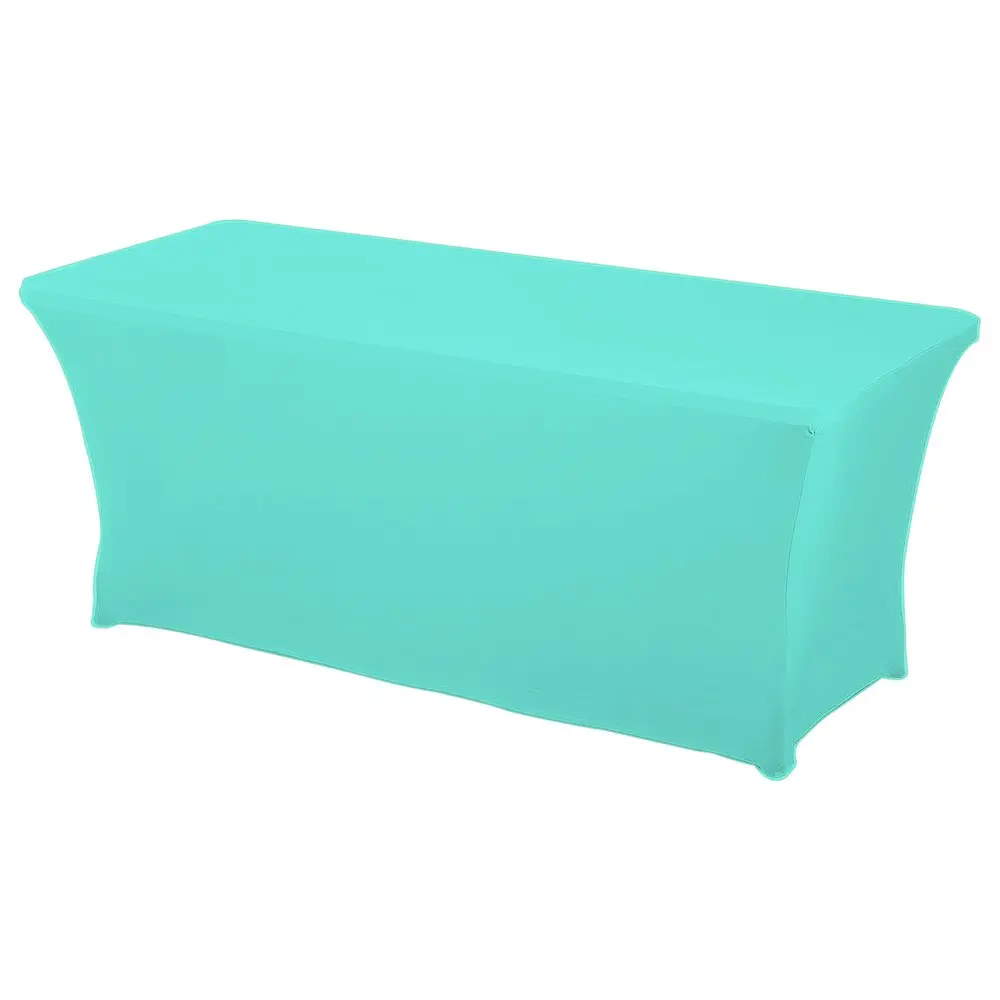 Spandex 4 Ft Rectangle Table Cover Royal Blue Fitted Stretch Tablecloth