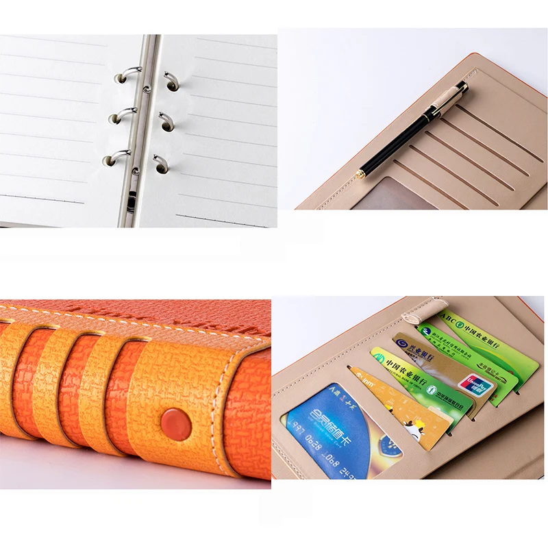 RuiZe модный блокнот на магнитной застежке, А5, кожаная офисная записная книжка, планировщик, бизнес-блокнот, канцелярские принадлежности, подарок