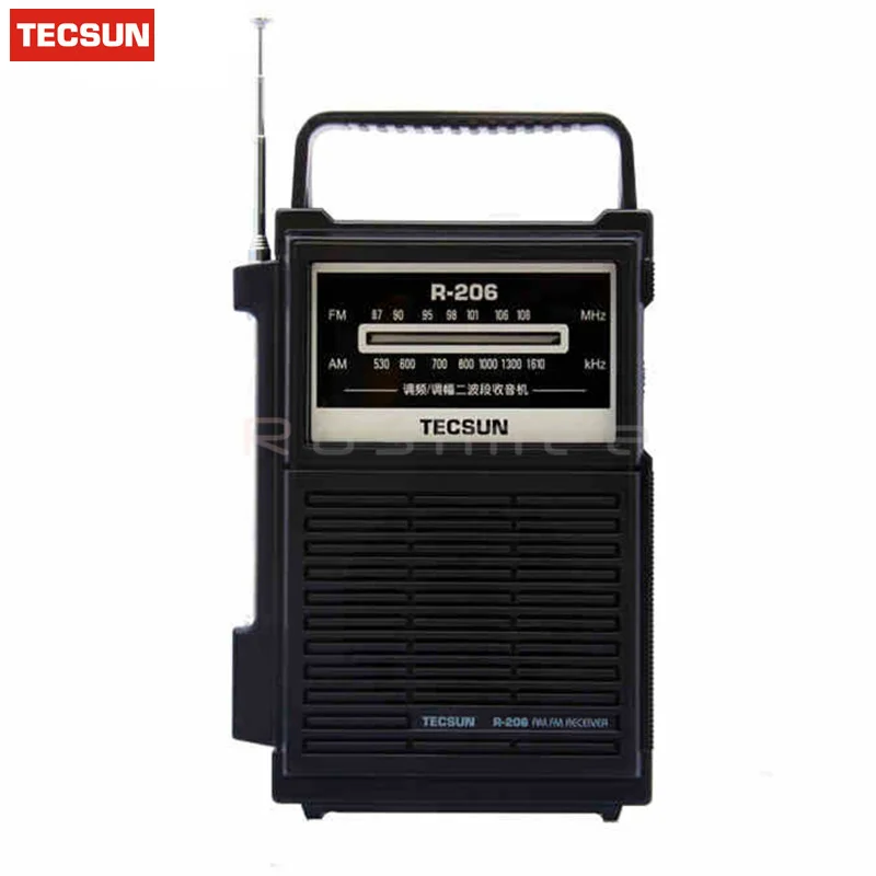 Оригинальный радиоприемник TECSUN FM/MW Высокочувствительный Desheng R206 цифровой