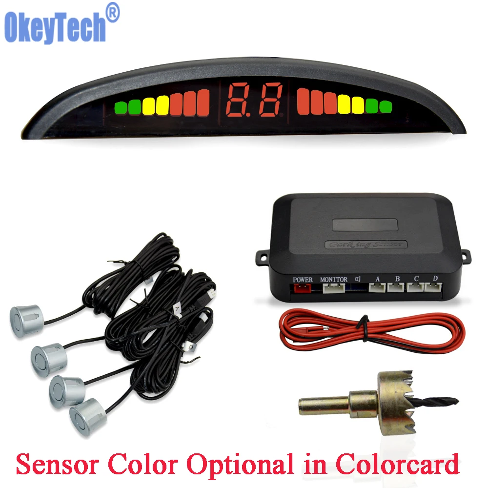 OkeyTech PZ302 Car Parking Sensor 4 Sensors Car Reversing Radar