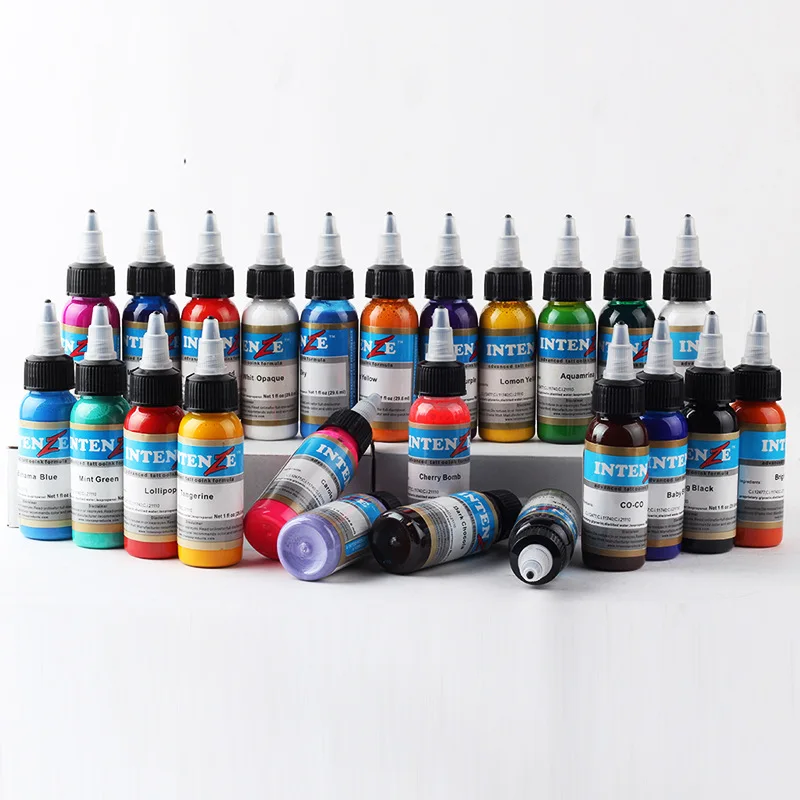 

21 Colors Permanent Body Paint Makeup Tattoo Ink Tattoo Color Kit Microblading Pigment Tattoo Artist Ink Set Supplies