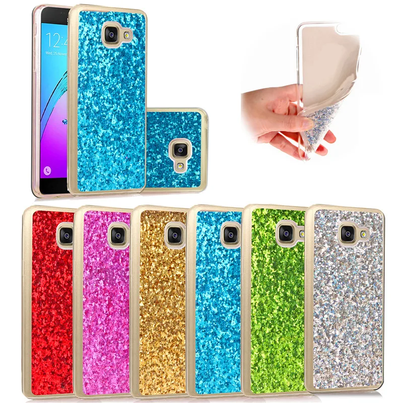 For Samsung A3 2016 Glitter Case Colored Shining Silicon TPU Shiny