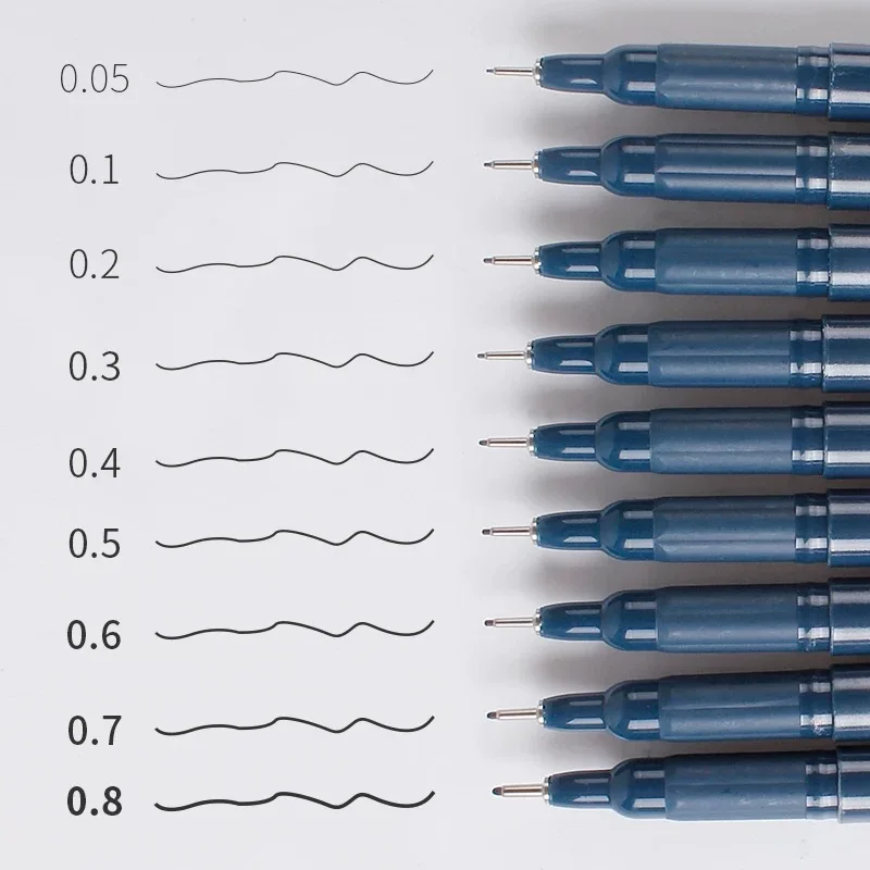 9 шт./компл. Simbalion Pigma Micron Fineliner маркер косметический карандаш Профессиональный рисунок дизайн Манга крючок линия эскизная ручка художественные принадлежности