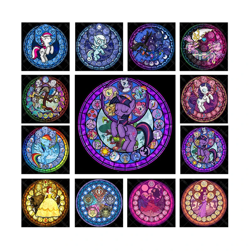 

5D Diamond Embroidery Cartoon Picture of Rhinestones Full Square Kits Diamond Painting unicorn Series Kids' Room Decor