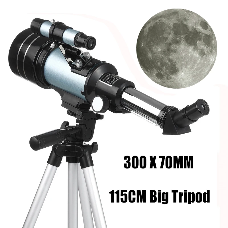 

F30070 300X Powerful Monocular Professional Astronomical Telescope spotting scope monoculars with 115cm tripod for moon watching