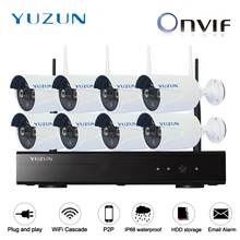 1080P  wirelsss  cctv kits 8ch   IP Video Security CCTV kits  WIFI Surveillance System outdoor indoor cascade mode 2MP CCTV CAM
