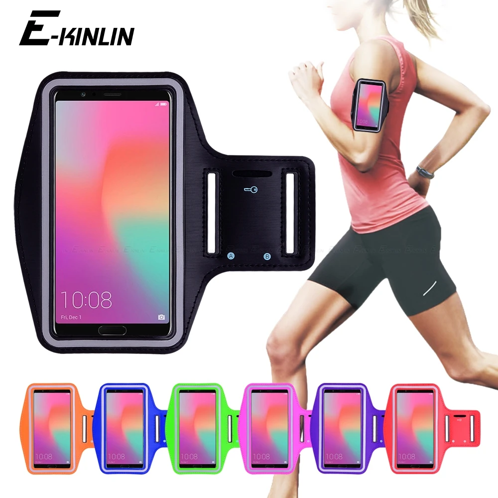 

Running Jogging Gym Sports Cover Arm Band Phone Case For HuaWei 4C 4A 4X 5X 6 Play 7i V8 V9 V10 V20 Holly Magic 2 3 4 Plus