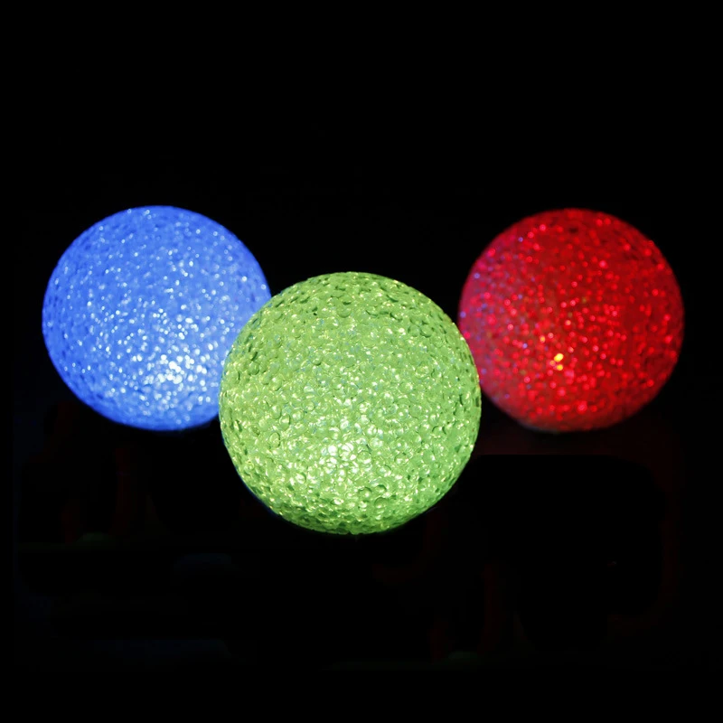

Night Sleep Light Crystal Ball Luminous LED Bulbs Flash Lamp Decor Bedroom Glow Toy Button Battery Party Home Decoration