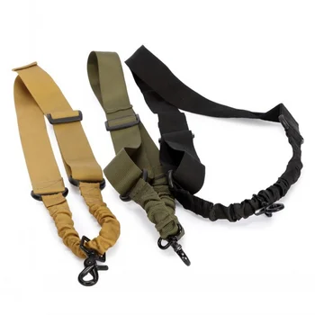 

CQC Adjustable Airsoft Tactical Single Point Bungee Rifle Gun Sling Strap Multifunctional Outdoor Shooting Accessories