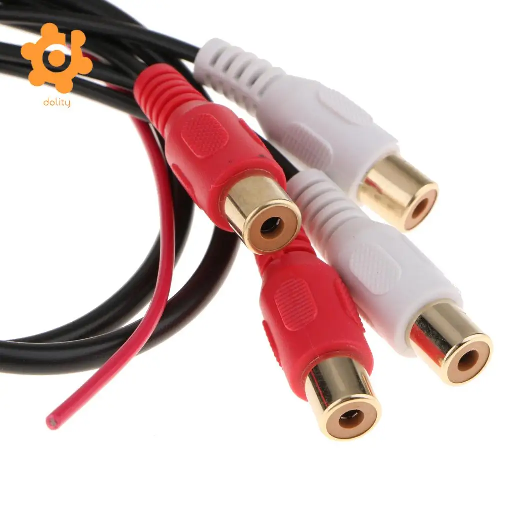 Mini ISO AUX Adapter 4RCA Cable for Blaupunkt VW Audi Seat Skoda Ford