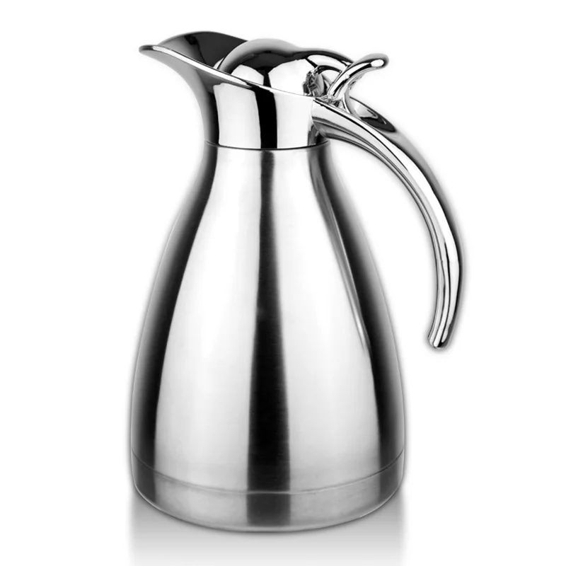 1L 1.5L 2L Double stainless steel coffee pot Vacuum insulation Bottle pot thermos High end