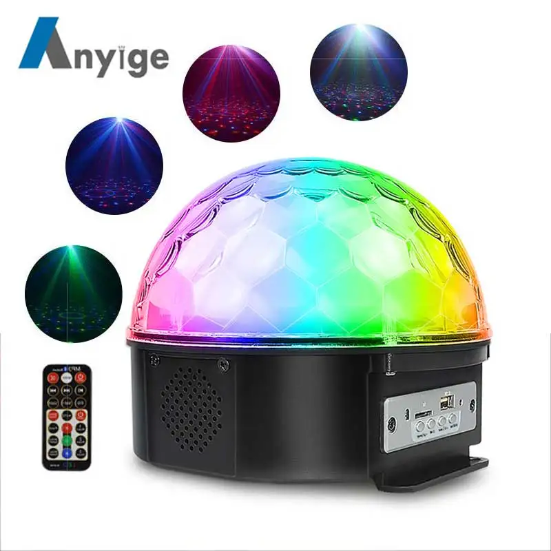 

ANYIGE 25W LED Stage Light Support Bluetooth 9 Colors Stage Lighting Effect Remote Control 3 Sound Control Modes Party Light