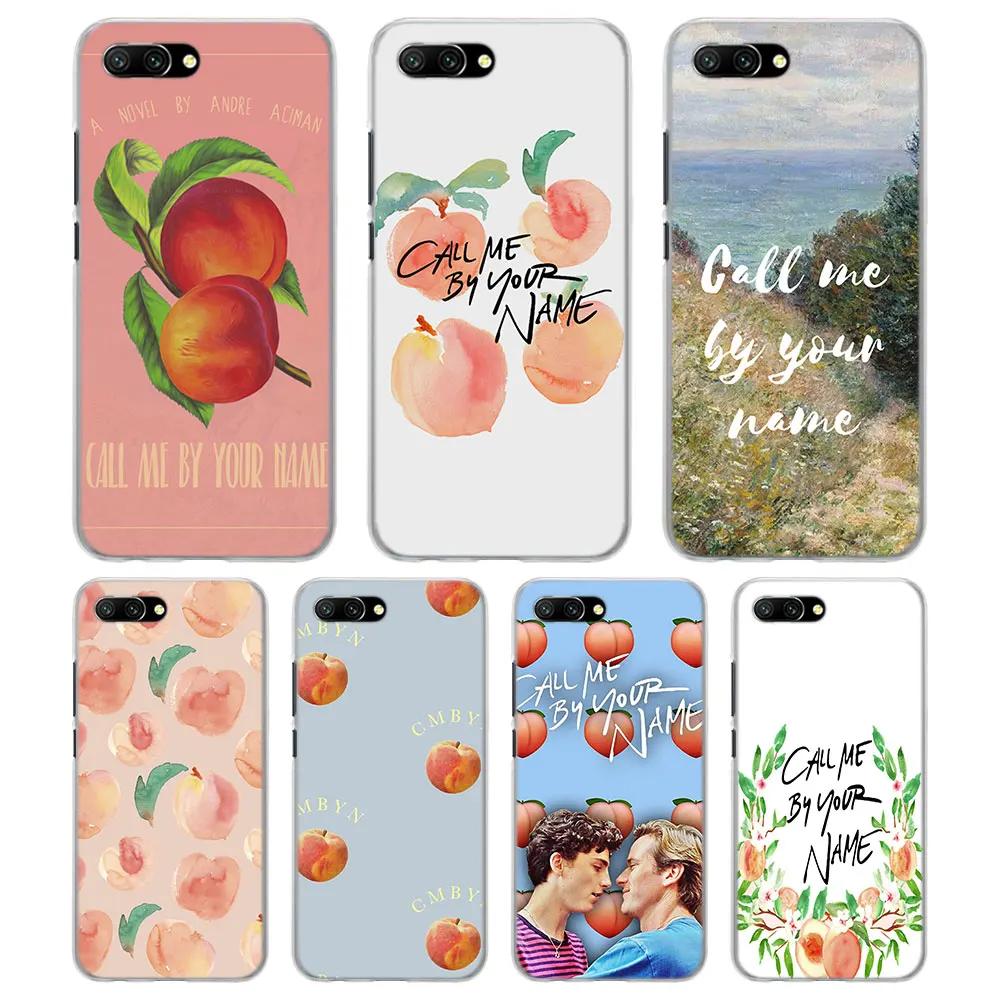 

Call Me by Your Name Pattern Transparent frame hard back Case Cover for Huawei Honor 9 Lite 10 8 Lite 6X 7X 7S 7A