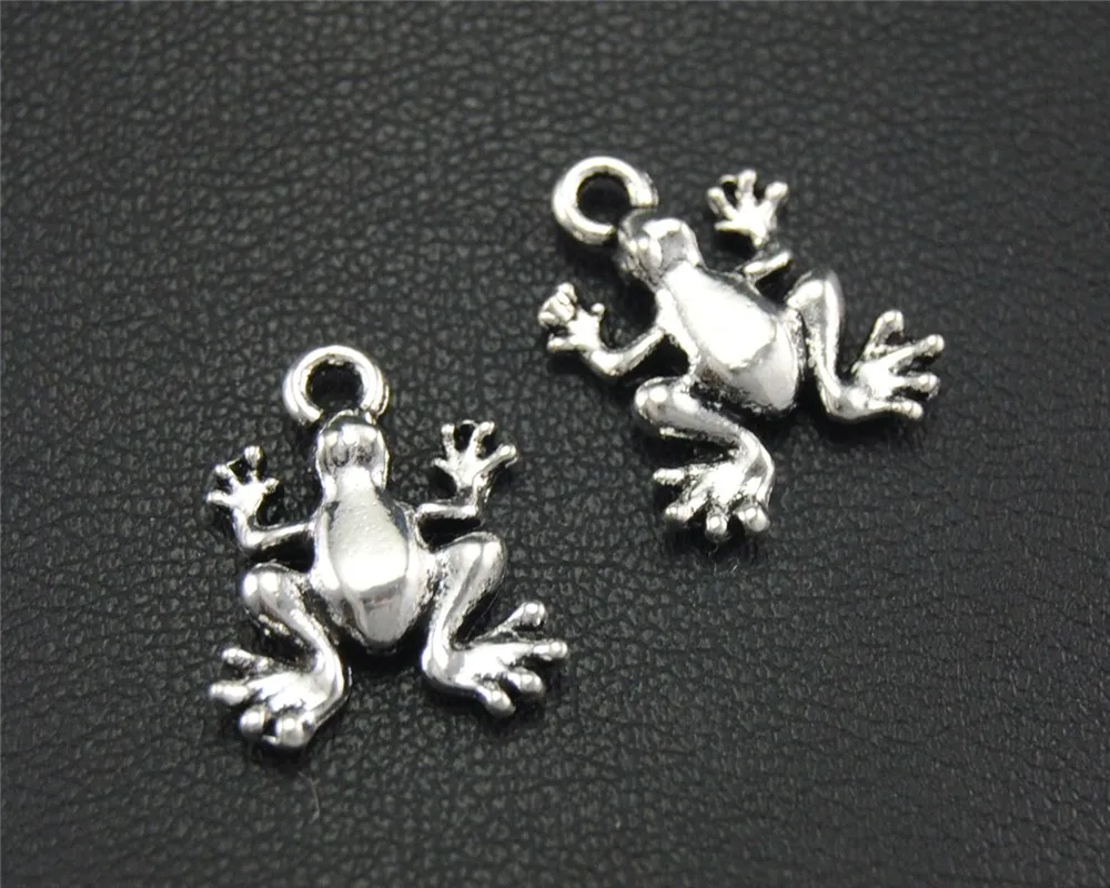 

30pcs Antique Sliver frog Charm Pendant DIY Necklace Bracelet Bangle Findings 11x15mm A1734