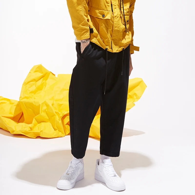 Men's Pants AIRGOTT Brand New Autumn Straight Casual Loose Fashion Comfortable Soft Mid Waist Simple MR.MIU | Мужская одежда