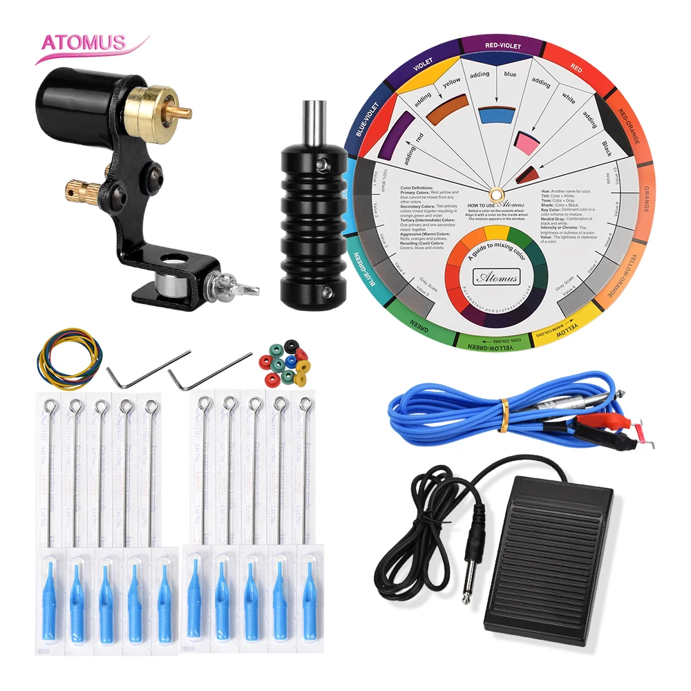 

Tattoo Machine Tatto Starter Tatuajes Rotary Tatoo Tatuagem Para Tools Fontes Tattoo Pro Beginner Set Tatoo Machine Kits Rotary