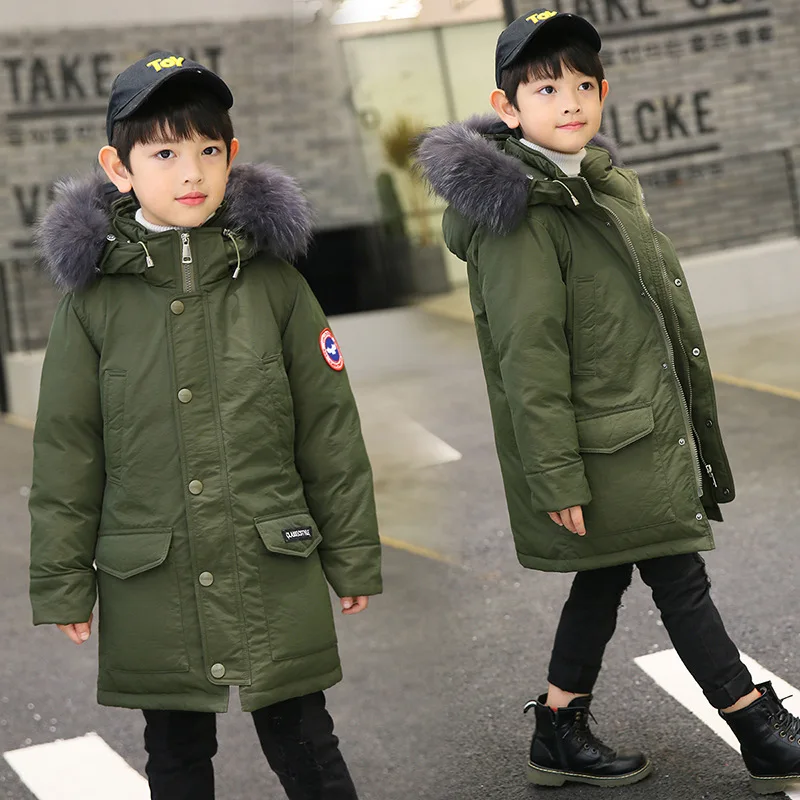 Thick Warm Boys Winter Jacket Children Duck Down Coat Kids Long Fur Parka Boy Snow Outerwear Infant Overcoat Snow Wear Costumes Thick Warm Boys Winter Jacket Children Duck Down Coat Kids Long Fur Parka Boy Snow Outerwear Infant Overcoat Snow Wear Costumes