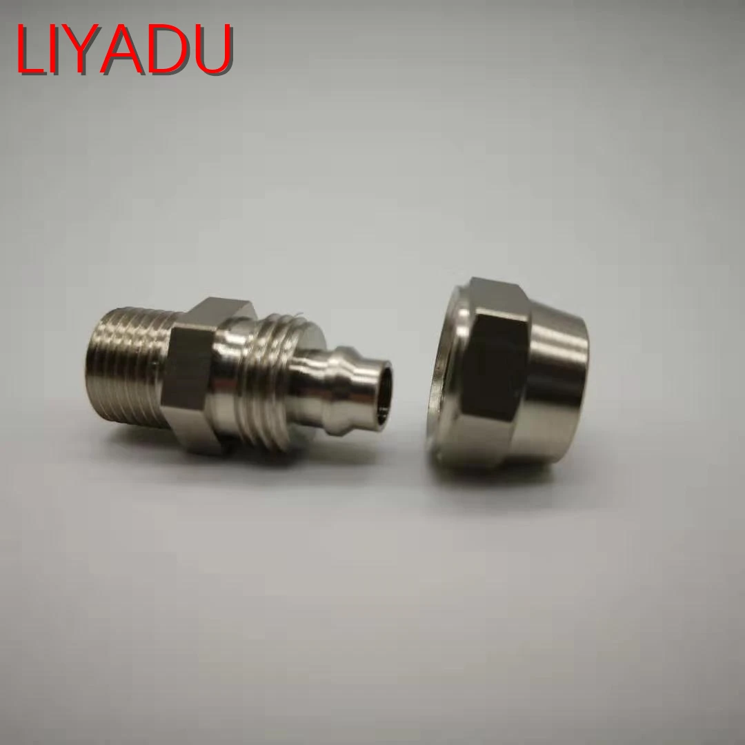 

10PCS PC4-M5/M6/M8/01/02 trachea Quick screw connector copper pneumatic components Fast twist joint PC 4mm Tube M5 M6 1/8 1/4