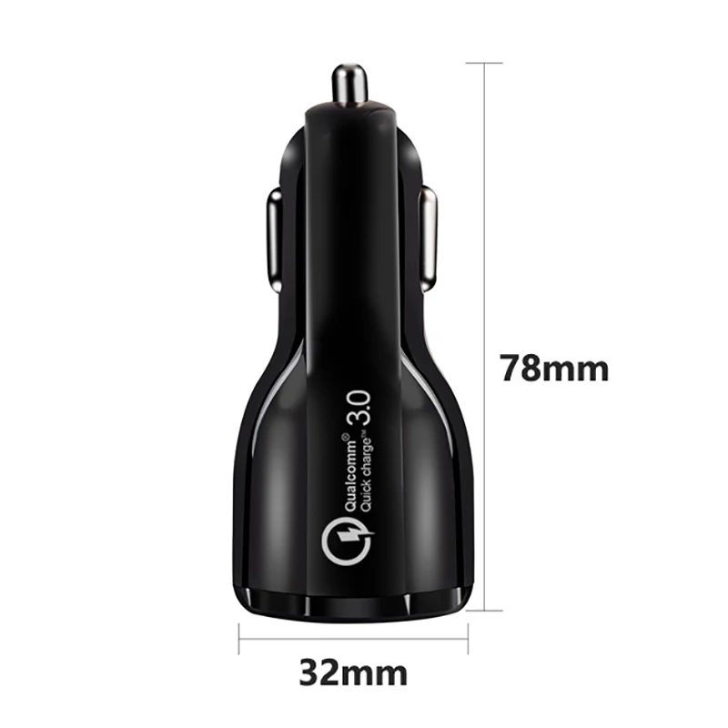 VicTsing Car Charger Quick Charge 3.0 30W Dual USB Ports 3.1A Car Adapter Quick Charger for iPhone for XIAOMI Cigarette Lighter  (7)