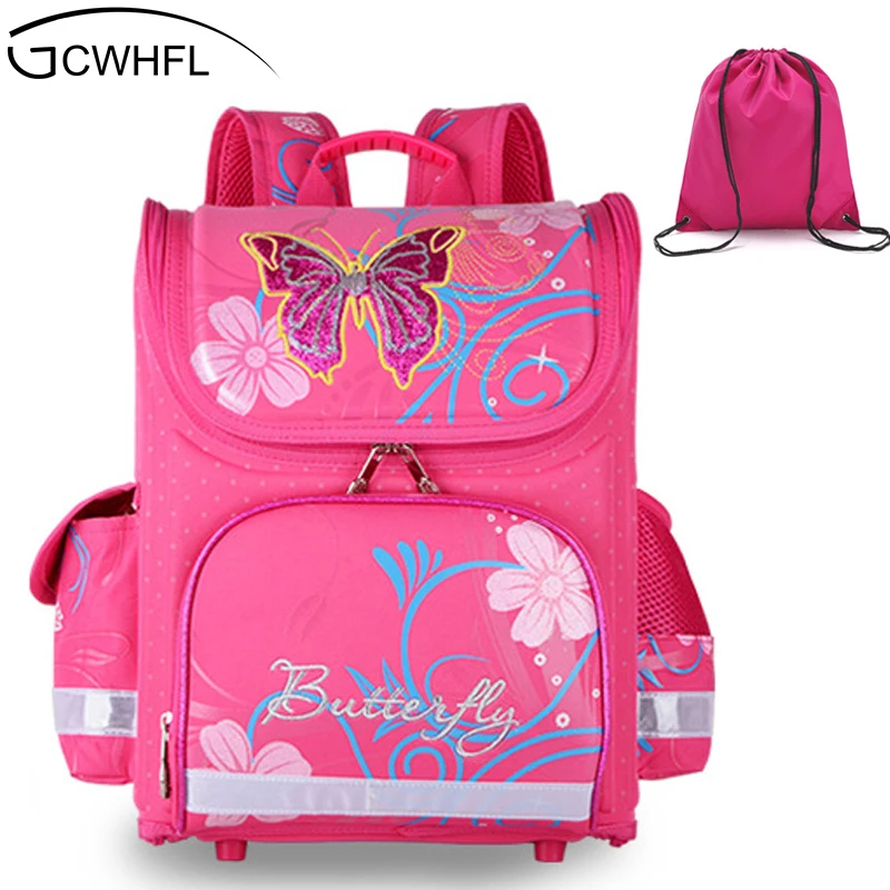 Детский ортопедический рюкзак GCWHFL с бабочками для девочек|bag park|backpack lcdbackpacks and lunch