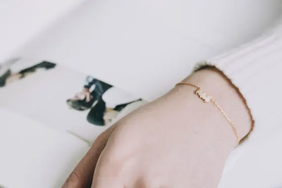 18k gold cute bling batman charm links bracelets bangle.jpg