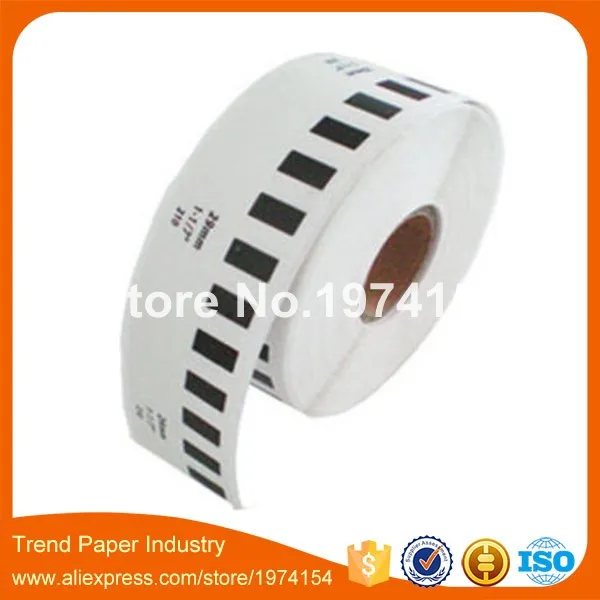 

5 Rolls Brother DK-22210 Label Compatible Etiketten 29mm*30.48M Continuous for QL570 QL700 DK-2210 Thermal Label