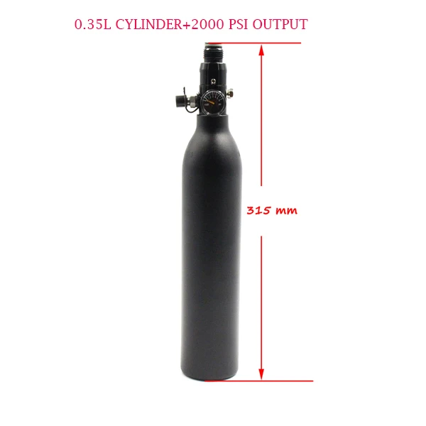 QUPB PCP Пейнтбол HPA цилиндры 4500PSI бак с регулятором 0.2L/0.35L/0.45L