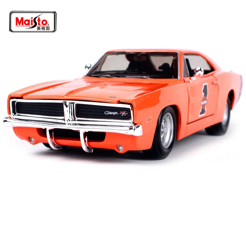 Maisto 1:25 1969 DODGE CHARGER R/T современная модель автомобиля включающая мышцы литая новая