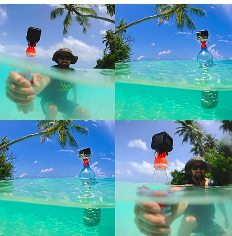 Diameter 37mm Water Bottle Connector Monopod Tripod Surfing Plastic Bottle Mount Adapter Connector for Gopro Hero 4 3 3+ Sjcam (7)