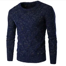Пуловер Для мужчин ограниченной круглым вырезом Повседневное Пуловеры для женщин осень-зима Для мужчин с толстый теплый свитер