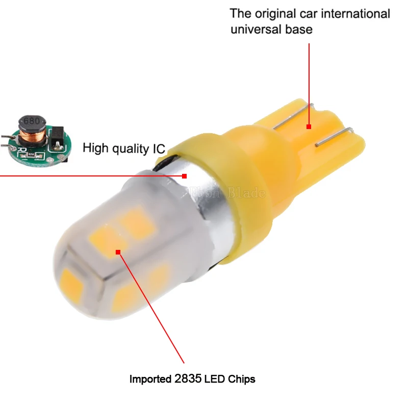 T10 W5W 168 светодиодных ламп 2835 9 Smd Автомобильный светодиодный купольный светильник