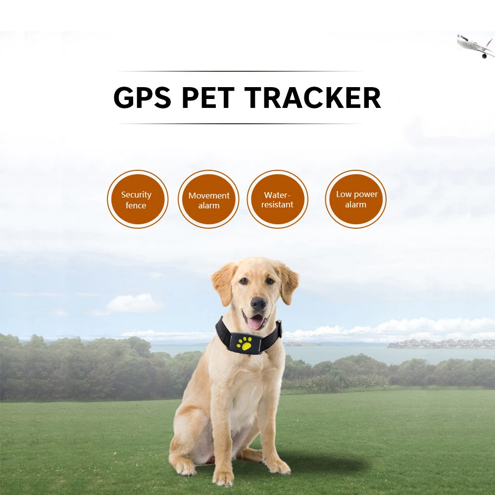 Водонепроницаемый gps ошейник для собак и кошек pet gps трекер функция обратного вызова зарядка через USB