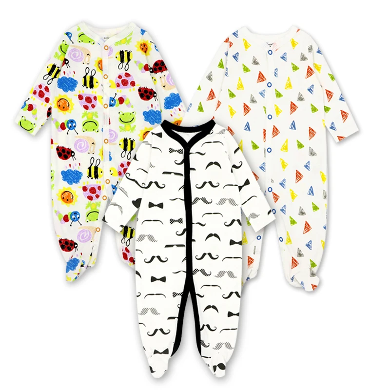 

Spring-Autumn Baby Rompers Baby Boy Clothes Newborn Clothing Girl Clothes Infant comfortable pajamas Wrapped foot Baby Jumpsuits