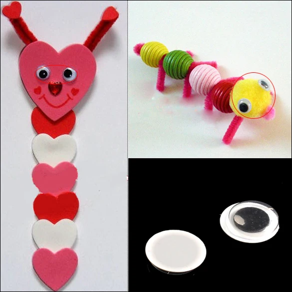 10mm Googly Wiggly Moveable Black Joggle Eyes Hand Craft Hot Sale