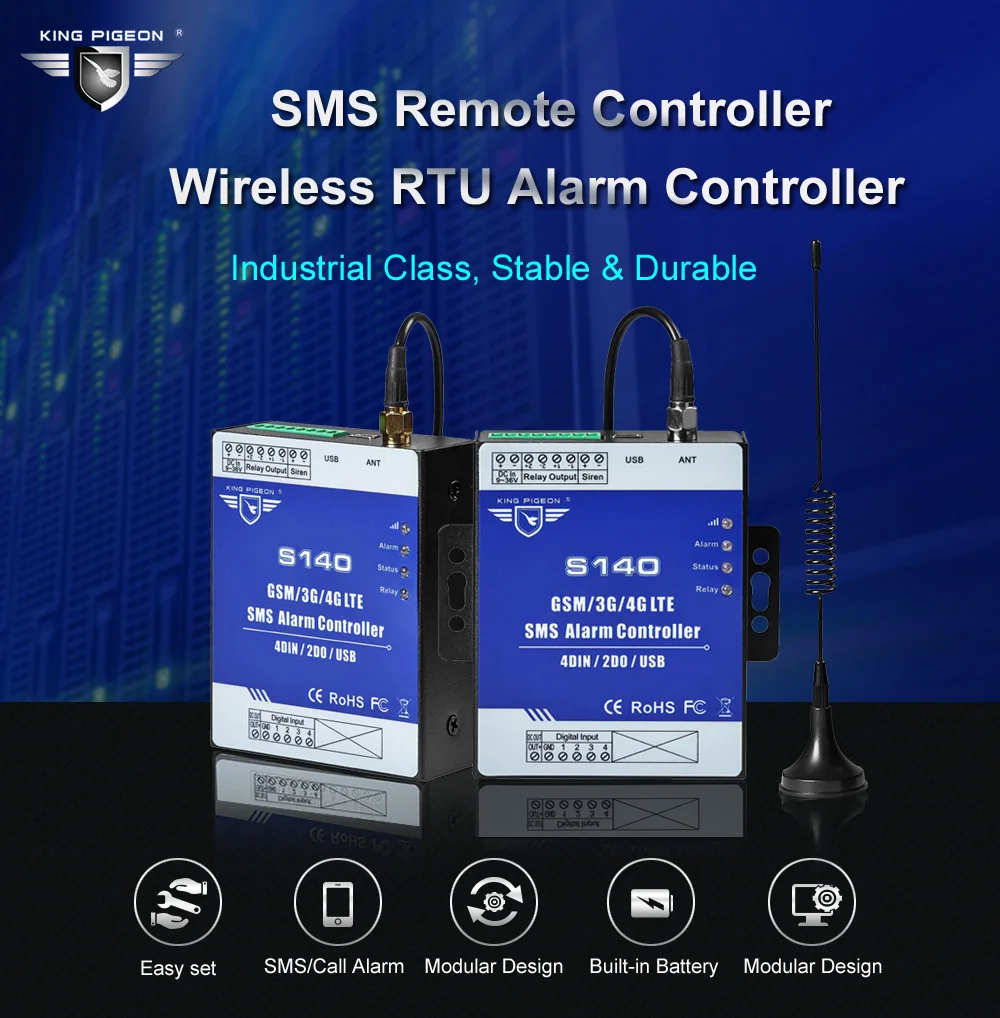 GSM SMS сигнализация управление Лер беспроводной пульт дистанционного управления для уровня воды бак насос орошения фермы автоматический контроль S140