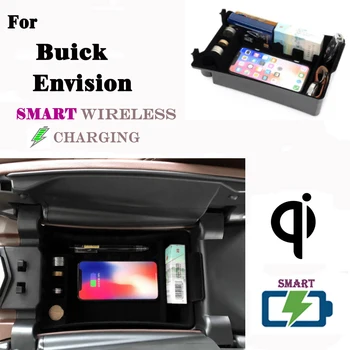 

For Buick Envision QI Wireless charger Hidden Smart Wireless charging Phone Holder Storage Box