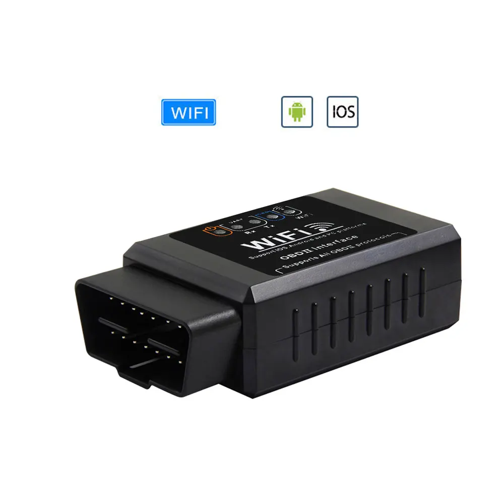 ELM327 V1.5 OBD2 OBDII сканер Bluetooth 2,0 инструмент диагностики авто obd obd2 elm 327 16pin диагностический сканер для OBDII протокол - Цвет: WIFI Version